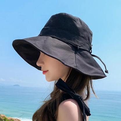 Women Tie Bow Fisherman Hat