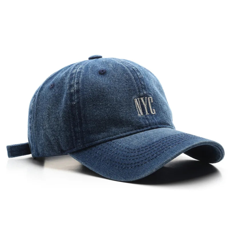 Classic Retro Denim Baseball Cap Unisex NYC