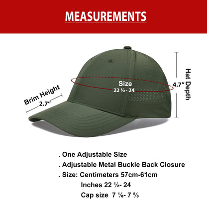 Unisex Classic Mesh Breathable Golf Dad Hat Baseball Cap for Running Fishing and Outdoor Activities