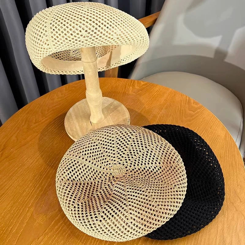 Women's Beret Hat For Summer Lightweight And Breathable Artist Style