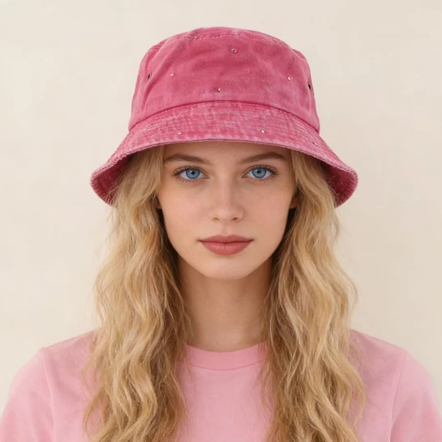New Fashion Rhinestone Fisherman Hat Women