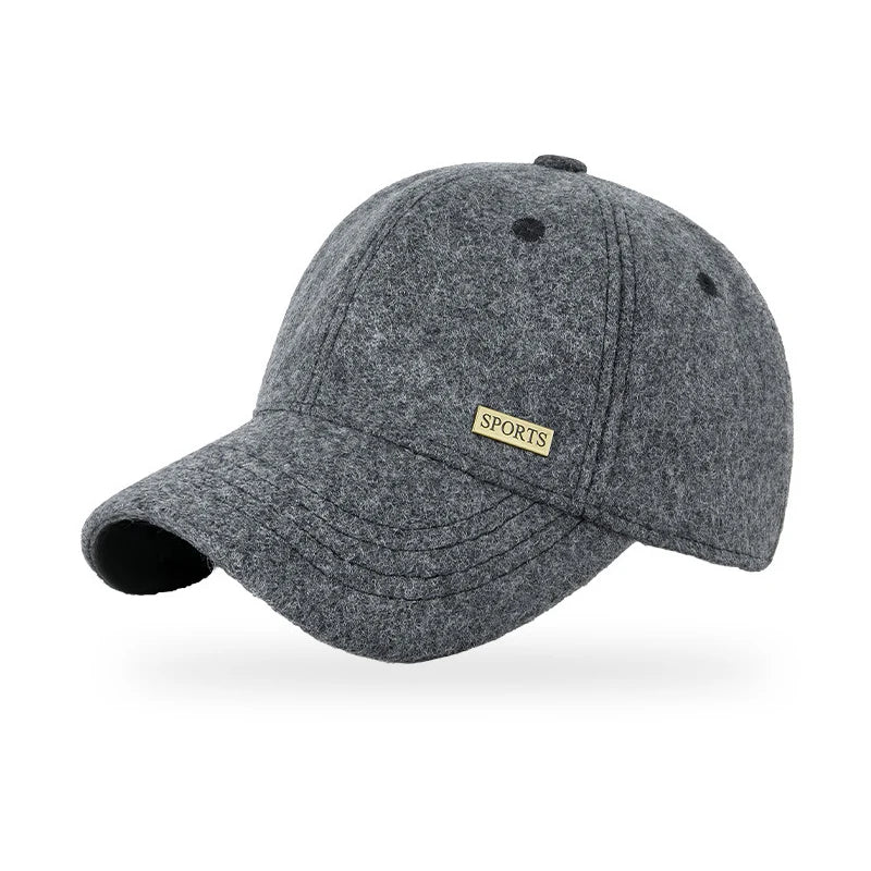 Baseball Cap Hat Men Winter Autumn Warm