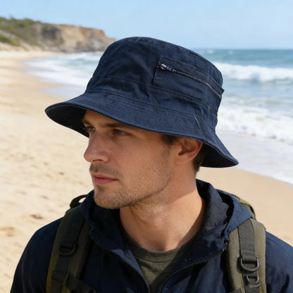 Spring Summer Washed Cotton Mesh Breathable Bucket Hats