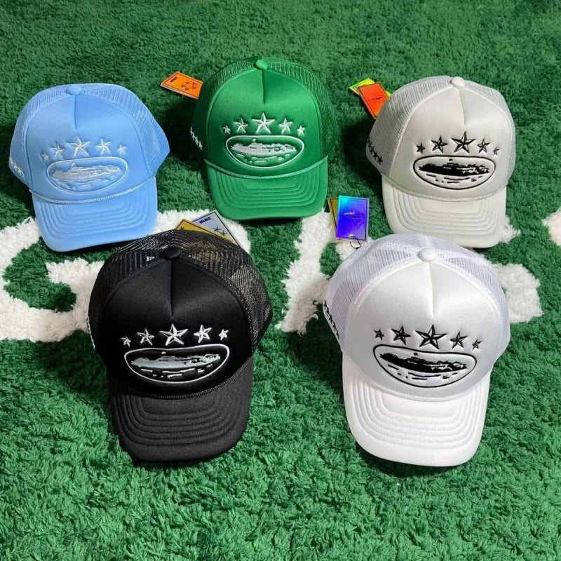 Unisex Pentagram Baseball Hats Hip Hop Breathable Personal