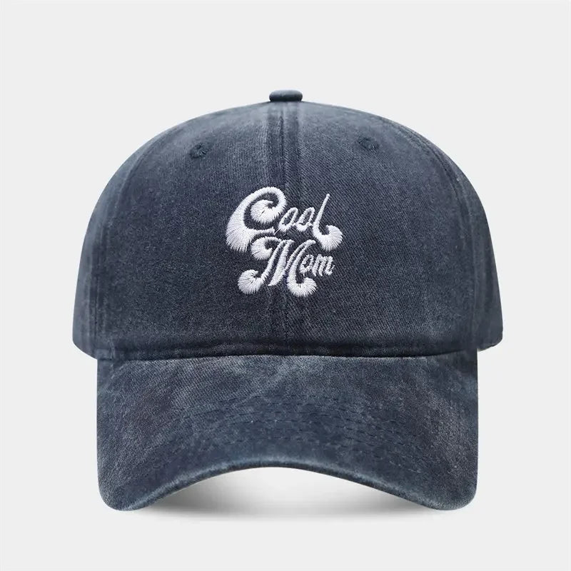 Four Seasons Cotton Geometric Embroidery Casquette Baseball Cap