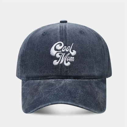 Four Seasons Cotton Geometric Embroidery Casquette Baseball Cap