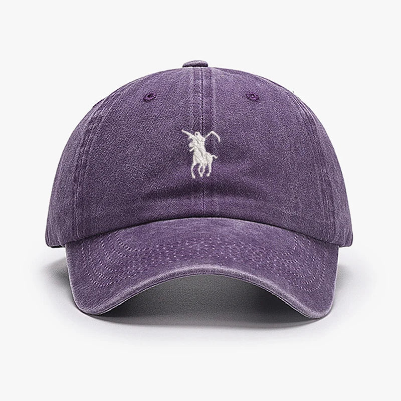 Washed Cotton Soft Baseball Caps Adjustable
