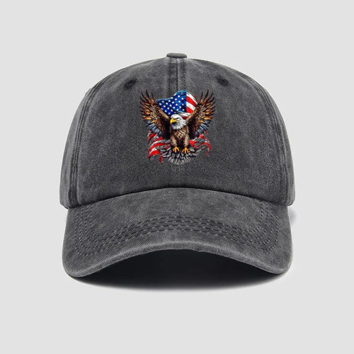 Eagle Flag Printed Baseball Cap, Versatile Style for Both Men and Women