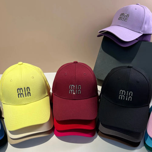 Unisex Luxury Rhinestone Y2K Baseball Cap Spring Summer