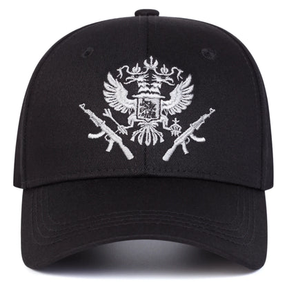 Unisex Double-headed Eagle Embroidery Baseball Caps Spring Autumn