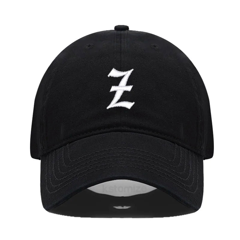 Old English Letter A-Z Embroider Baseball Cap For Men Women