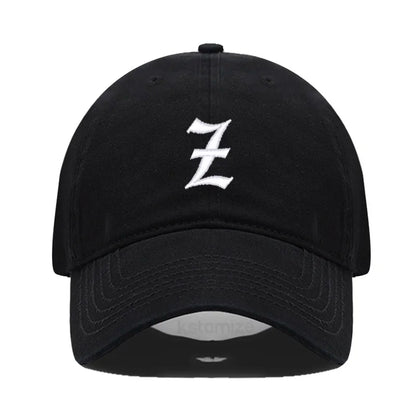 Old English Letter A-Z Embroider Baseball Cap For Men Women