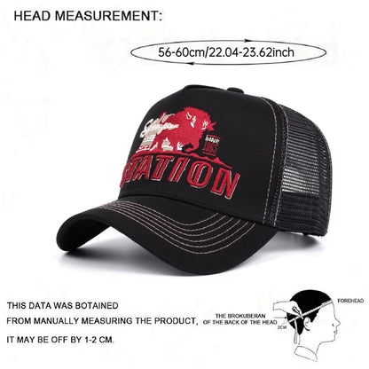 Station Bull Truck Hat Popular Street Hip Hop Hat