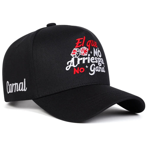 Unisex El Que No Arriesga No Gana Embroidery Baseball Caps Spring Autumn
