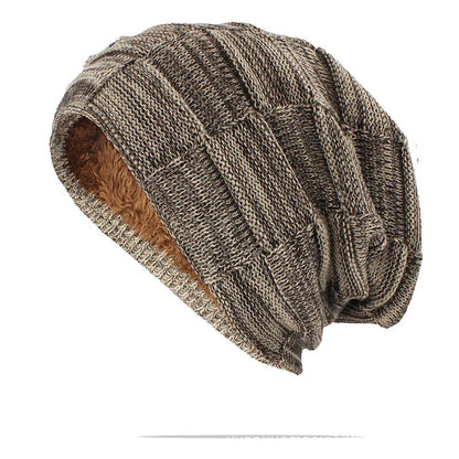 Winter Hat Warm Plus Size Outdoor Knitted Male Female Wool Bobble Hat