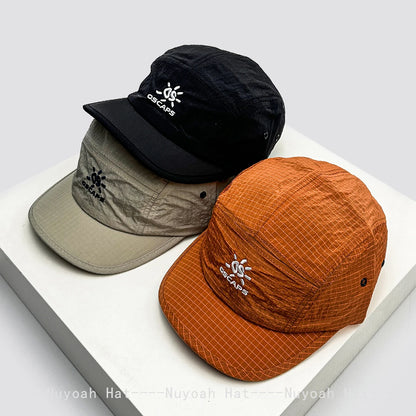 New Men Women Versatile Plaid Fashion Peaked Caps Outdoor
