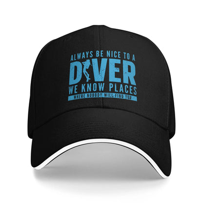 Custom Punk Unisex Rescue Diver Baseball Cap