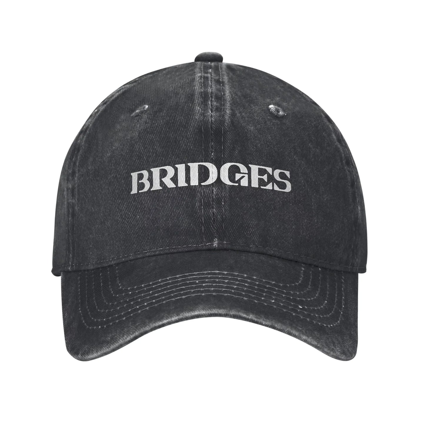 Bridges Death Stranding Logo Men Women Baseball Cap Video Game Distressed Washed