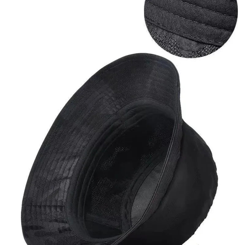 Bbreathable Camouflage Fisherman Hat Fashion Shade Bucket Hats Men Women