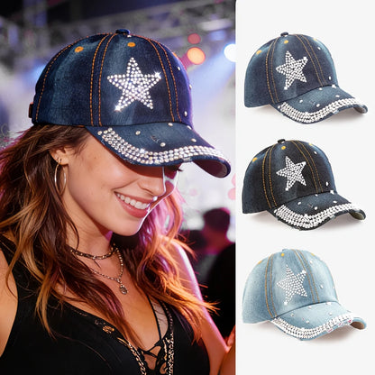 Women's Washed Distressed Baseball Cap