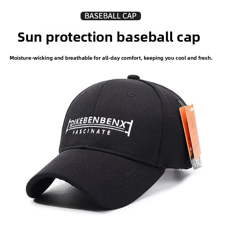 New Embroidered Baseball Cap Sunshade Sunscreen Fashion Trend Casual Travel In All Seasons