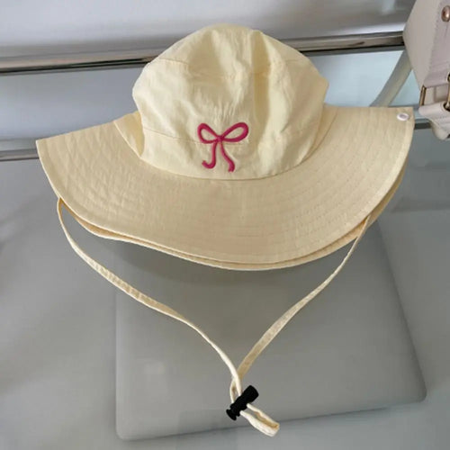 Spring Summer Bucket Hat Sunscreen Solid Color Fishing Caps
