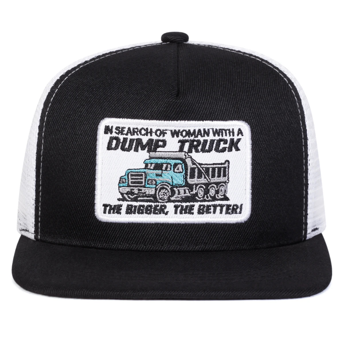 Unisex Dump Truck Letter Embroidery Hip-hop Net Hats Spring and Summer