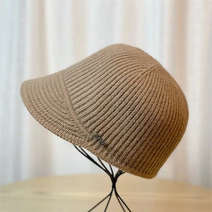 Winter Knitted Baseball Cap For Women's Caps