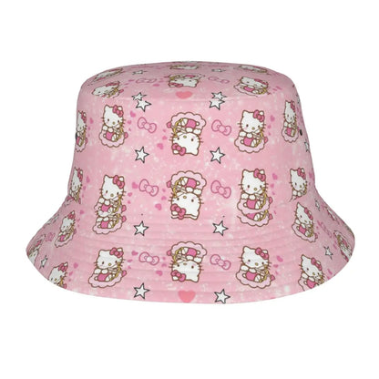 Kittys Leopard Bucket Hat Vocation Getaway Headwear Accessories Fisherman Cap