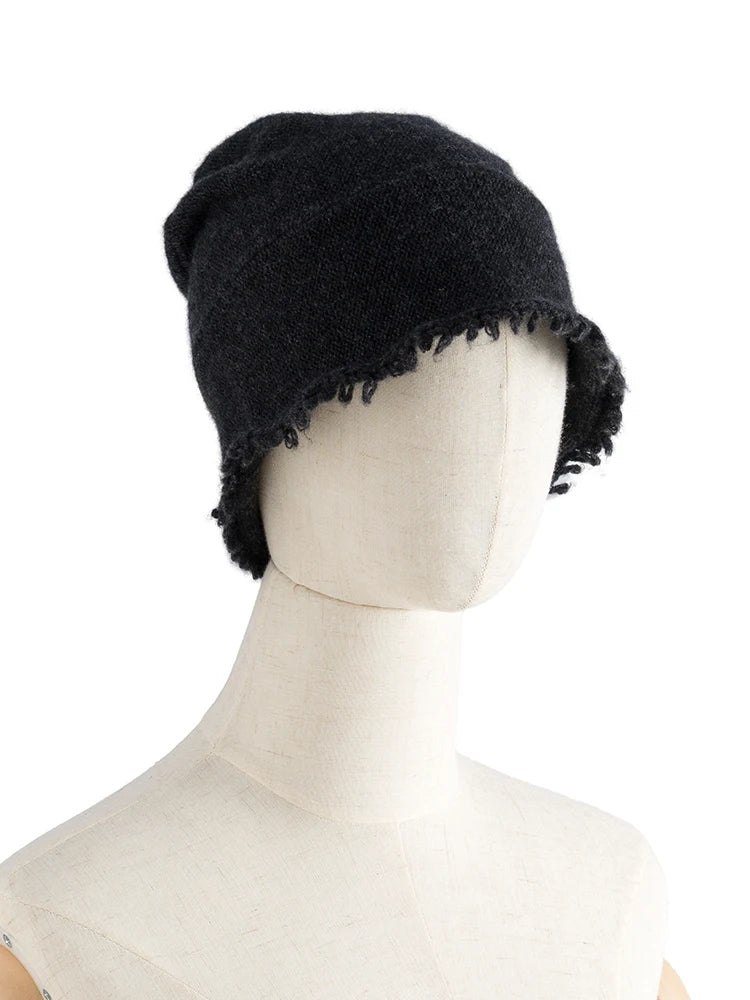 Men Unisex Autumn Winter Cashmere 35% Cap Knit Bell Hat