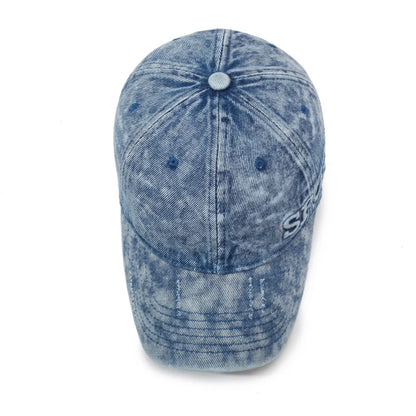 Four Season Washed Denim Sport Baseball Cap
