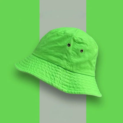 Fluorescent Bucket Hat Women All-Match Men's Caps Panama