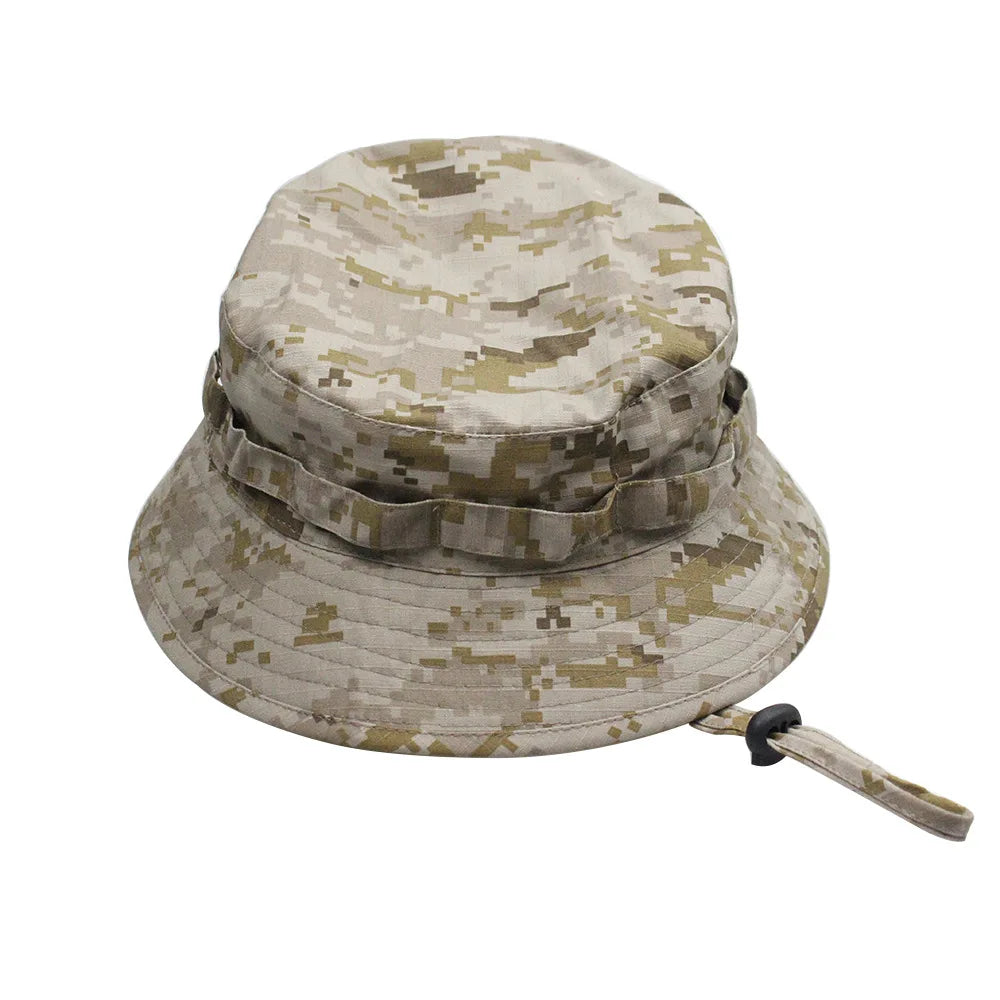 Unisex Camouflage Bucket Hat Summer Sunshade Boonie Hat