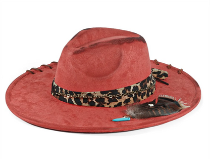 Handmade Fedora Hat Suede Men's And Women's Hat