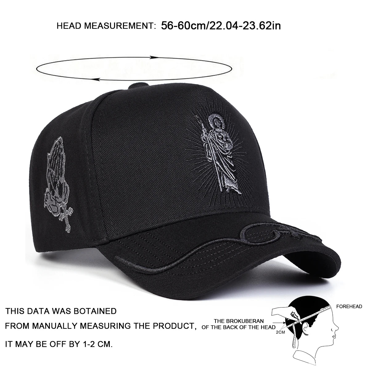 Unisex Personality Embroidery Baseball Caps Spring Autumn Outdoor Adjustable Casual Hats Sunscreen Hat Sports Cap