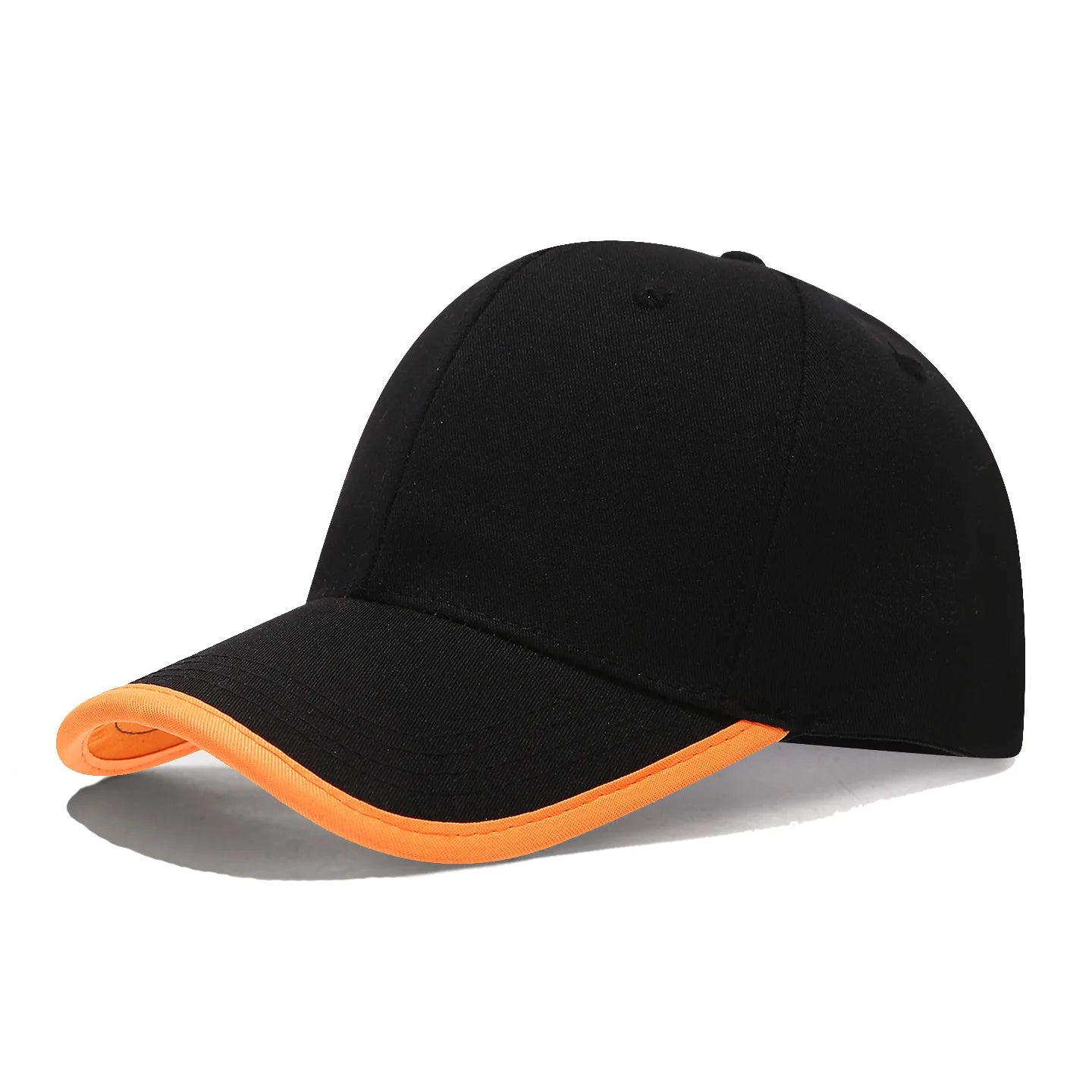 New Baseball Cap With Cotton Brim And Color Blocking Work Caps