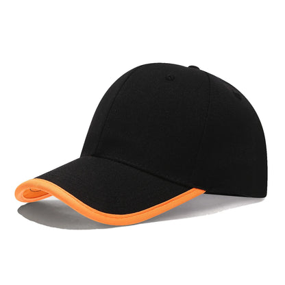 New Baseball Cap With Cotton Brim And Color Blocking Work Caps