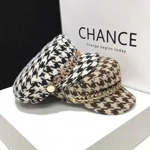 Panama Women's Checkered Baseball Cap