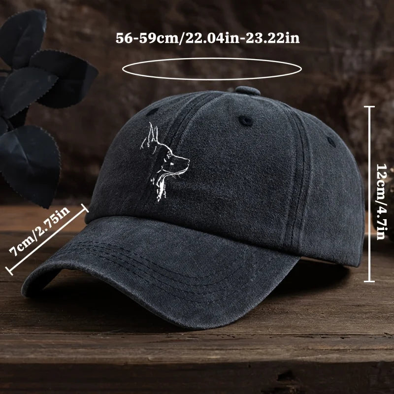 Men' & Women' Wolf Head Print Baseball Cap