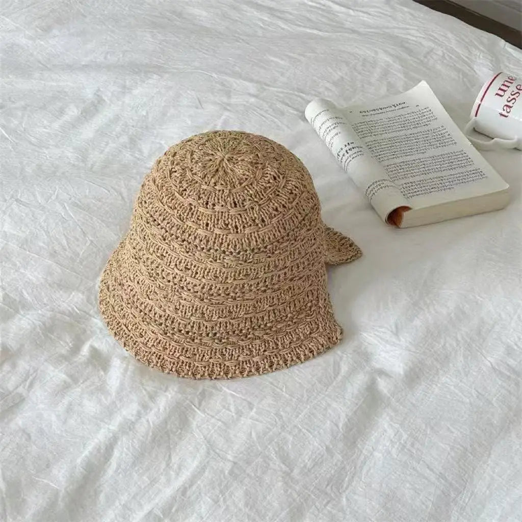 Straw Hat Summer Women Visor Bucket Hat