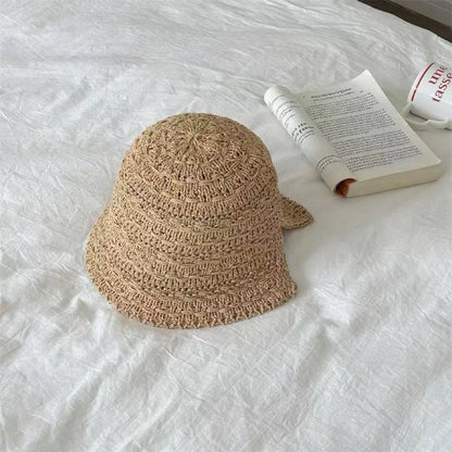 Straw Hat Summer Women Visor Bucket Hat