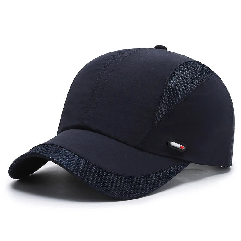 Quick-Dry Baseball Cap Moisture-Wicking Sun Hat
