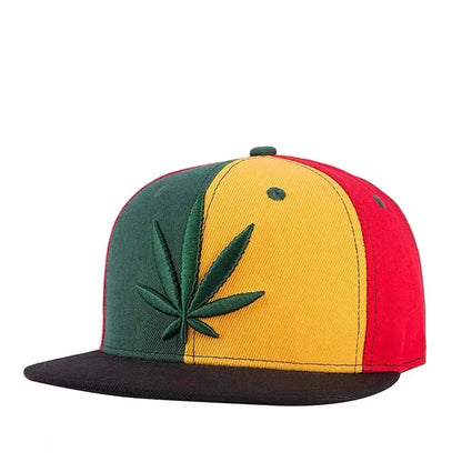 Fastball Cap Hip hop Maple Leaf Embroidery Baseball Hat