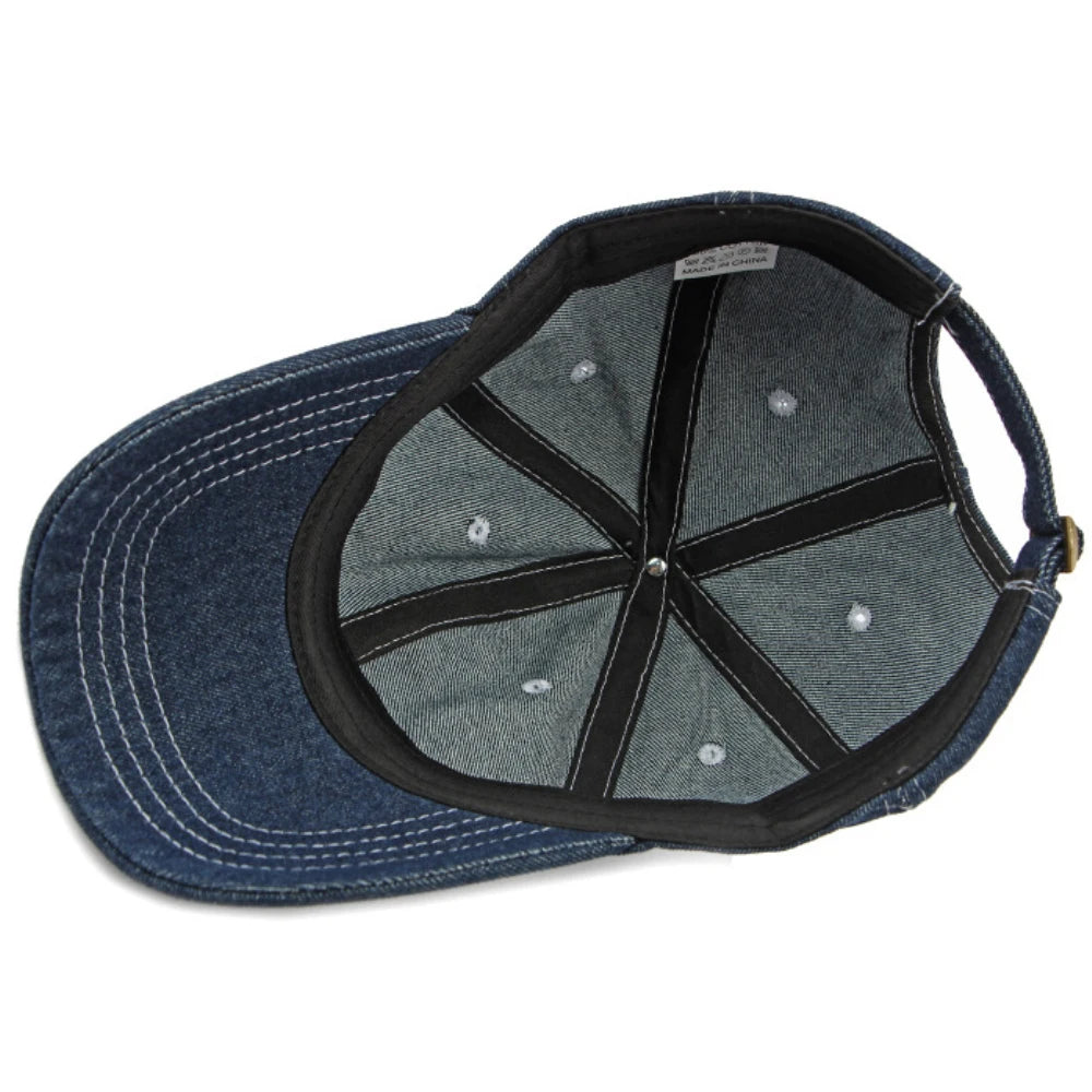 Baseball Cap Men Women Cotton Denim Baseball Hat