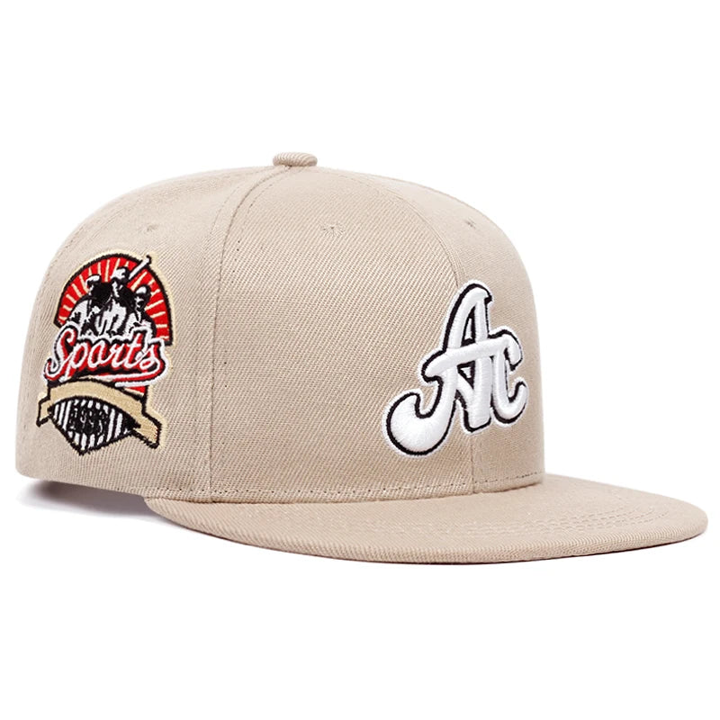 AC Side Sport Embroidery Fashionable Men's Sports Hip Hop Hat