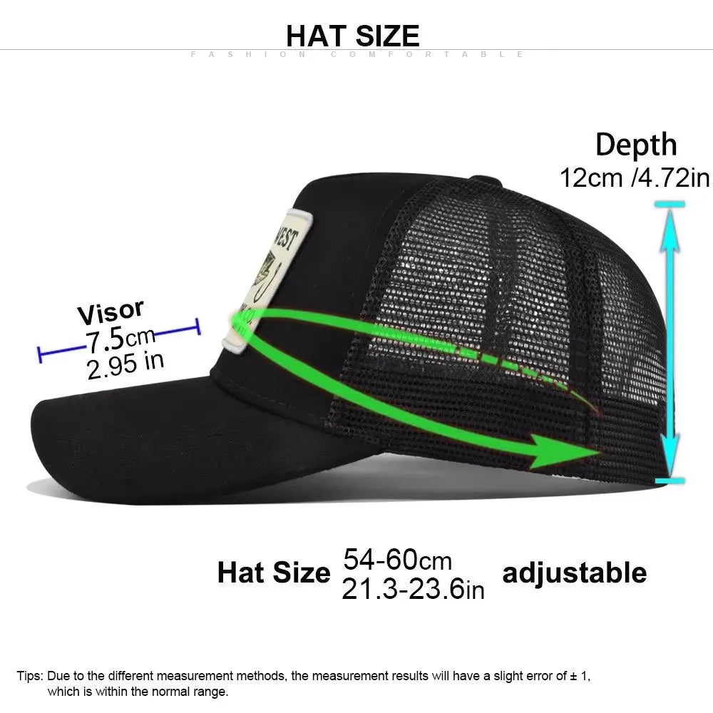 Fishing Embroidery Baseball Cap Embroidery Design Mesh