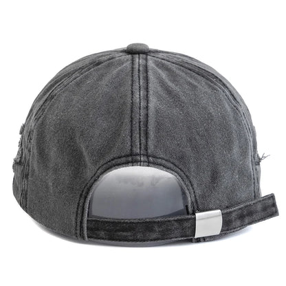 New Women's Five Pointed Star Design Washed Cotton Baseball Cap