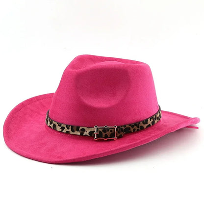 New Fedora Hats Suede Cap Western Cowboy Gift Hat