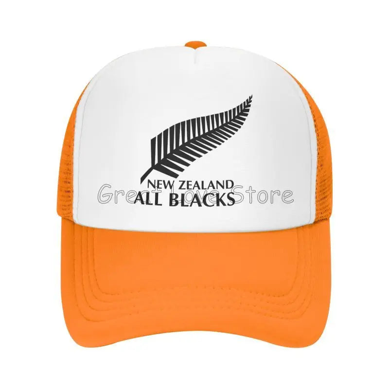 New Zealand All Blacks Baseball Caps Hip Hop Mesh Hat Outdoor Summer Travel Sun Hats Adjustable Snapback Cap