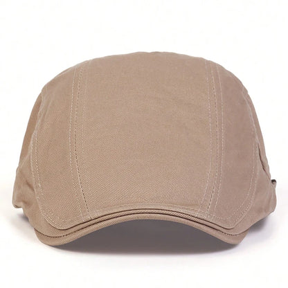 Men Light Board Solid Color Berets Newsboy Caps Hip Hop British Painters Hats Adjustable